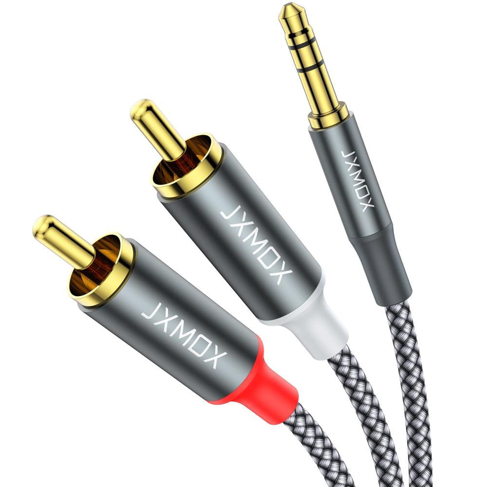 3.5mm to RCA Cable, (6.6ft/2M) RCA Male to Aux Audio Adapter