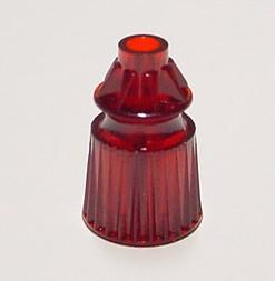 Star Post Red Translucent Plastic  1-1/16" Tall