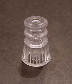 Double Star Post Clear Plastic  1-1/16" Tall