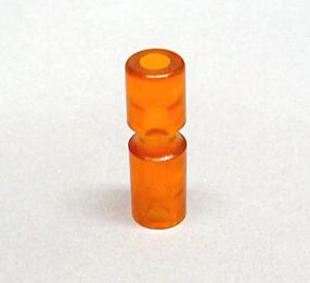 Narrow Plastic Post 1-1/4"  Orange