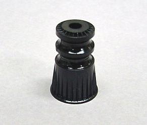 Double Star Post Black Plastic  1-1/16" Tall *`