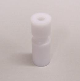 White Narrow Plastic Post 1-1/16" Tall