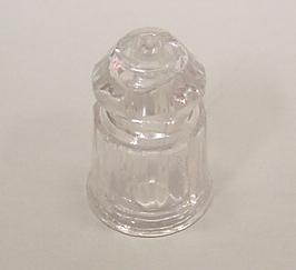 Facet Post Clear Translucent Plastic  1" Tall