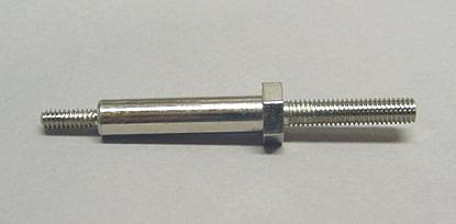 2-1/2" Tall Metal Post #10-32 Threaded Base #6 Threaded Top