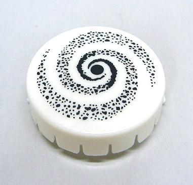 Gottlieb® Black Hole and Alien Star White Pop Bumper Cap #A-21298 *