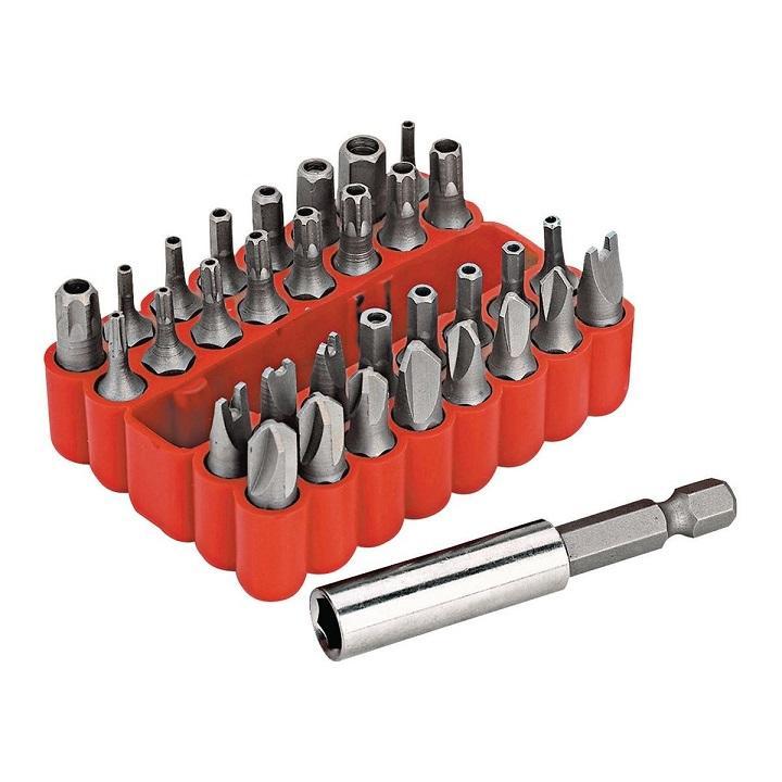 33 Piece Security Bit Set with Holder and Case +