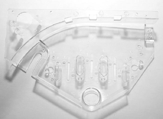 Space Station Mini-Playfield Ramp with Decals - CLEAR #R-11780 ^