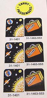 Taxi Drop Target Decals 31-1401, 31-1463-553 ^`