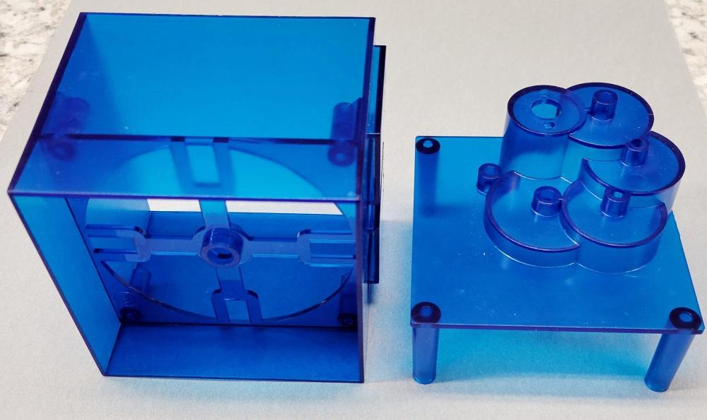 Twilight Zone Blue Clock Housing and Back Panel #03-8833-B ^