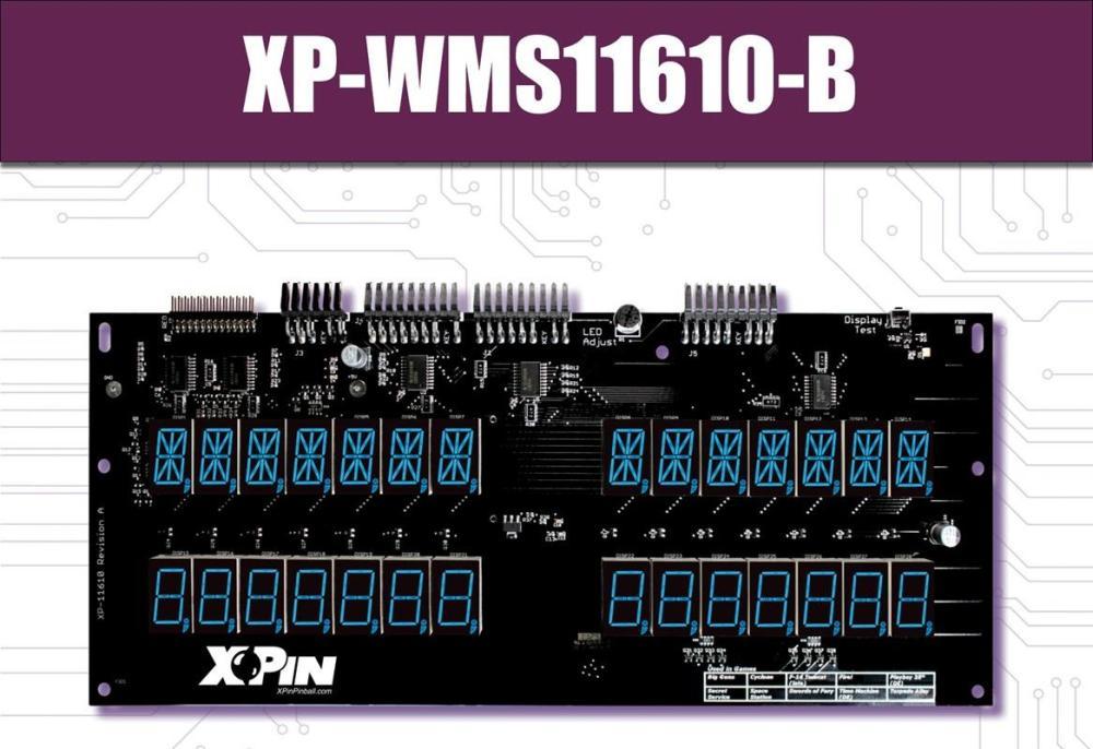 Williams System 11A/B and DATA EAST BLUE LED Display Set #XP-WMS11610-B