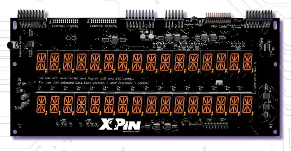 Williams System 11B/C and DATA EAST Orange LED Display Set #XP-WMS12232-O