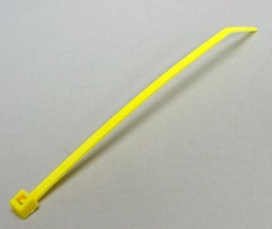 Cable Nylon Zip Tie - Yellow 4" Long (25 Pack)