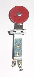 Round Stand Up Target Switch Red - Front Mount