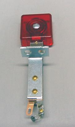 Deep Square 3D Stand Up Target Switch Transparent Red