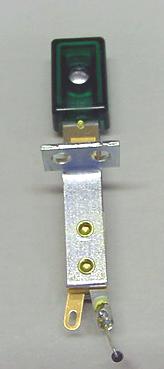 Deep Rectangle 3D Stand Up Target Switch Transparent Green