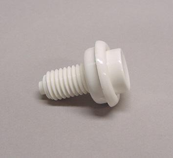 Flipper Button - 1-3/8" Shaft - White #3A-7531-5