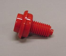 Flipper Button - 1-3/8" Shaft - Red #3A-7531-9