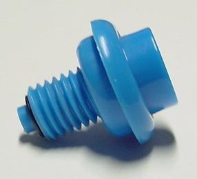 Flipper Button Blue 1-1/8"