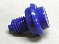Flipper Button Dark Purple 1-1/8"