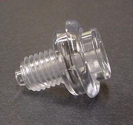 Flipper Button Clear 1-1/8"