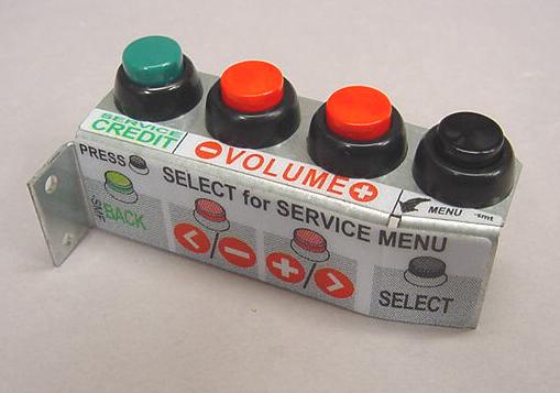 Stern 4-Button Service Assembly with Decal