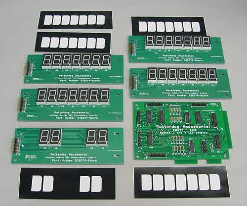 Williams System 7 & 9 LED Display Set Classic Orange #DIS079