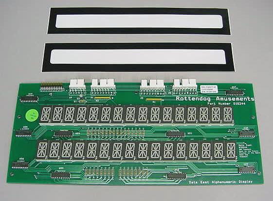 Data East Dual 16 Digit Alphanumeric Displays Classic Orange #DIS244