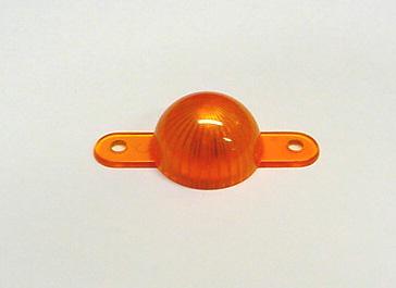 Mini Light Dome With Screw Tabs - Orange