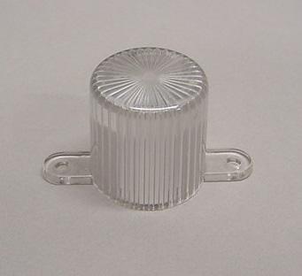 Plastic Light Dome With Screw Tabs - Clear