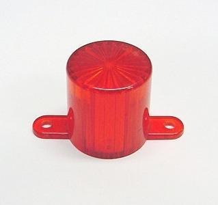 Plastic Light Dome With Screw Tabs - Amber `