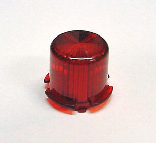 Twist On Plastic Light Dome - Red
