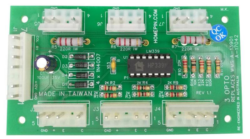 3-Opto Ramp Switch Assembly Board #A-13901