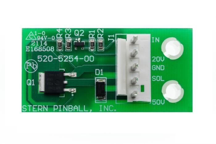 Stern 50-Volt Step-Up Driver PCB #520-5254-00