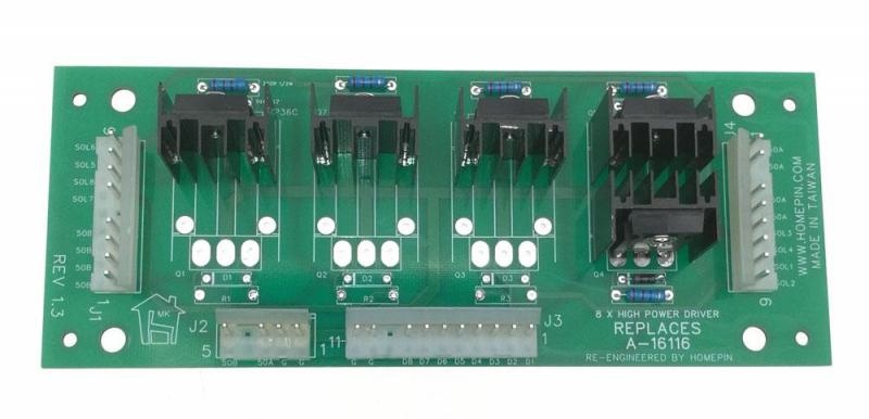 8 Circuit High Power Driver Board for Twilight Zone #A-16116