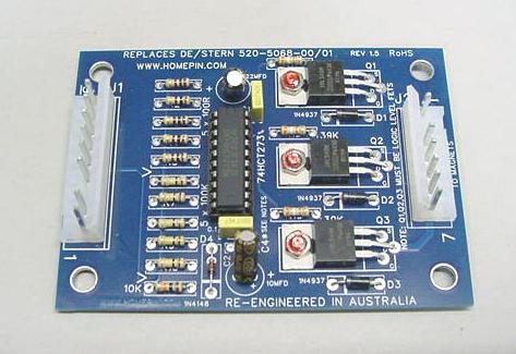 Data East Chase Lamp Driver Board #520-5054-01