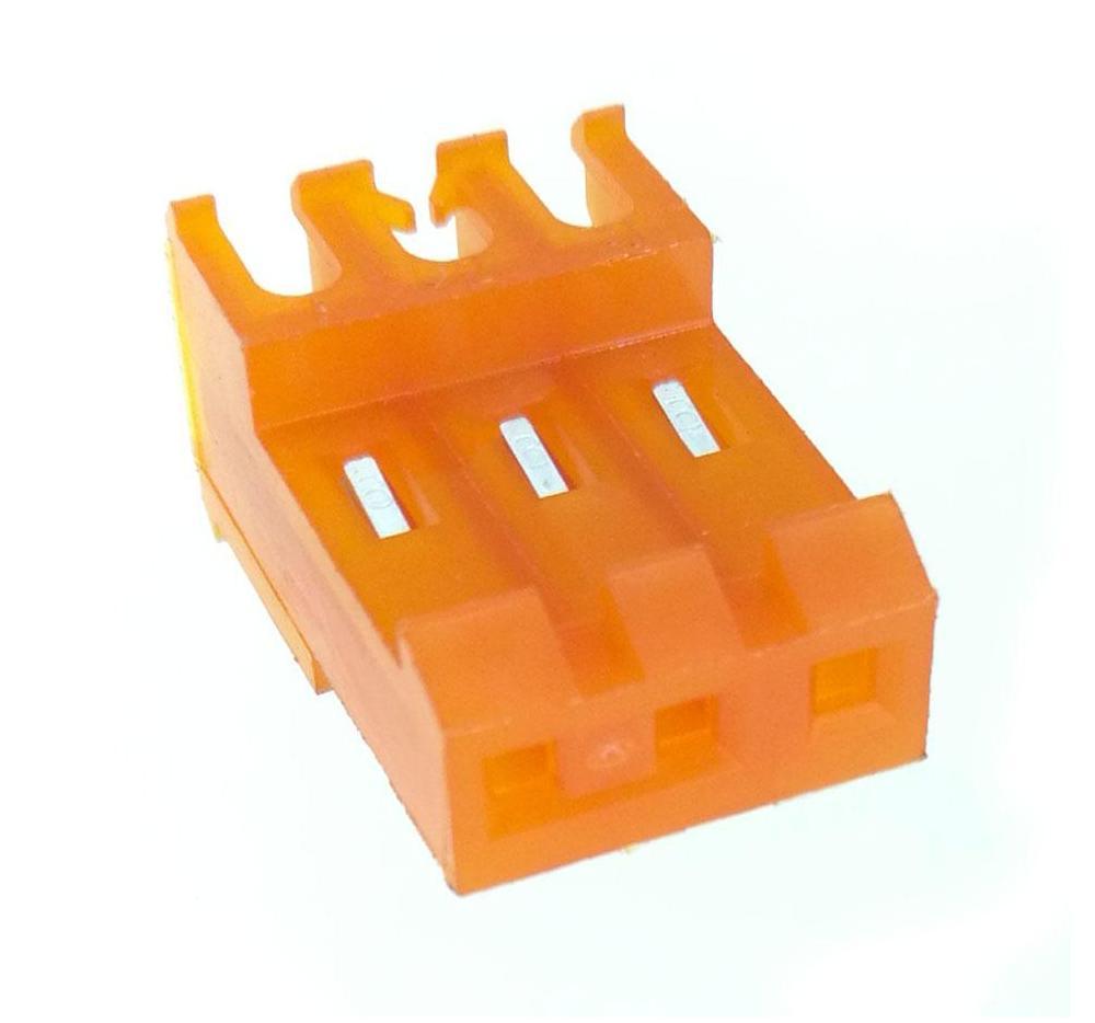 3-Position  .156" (3.96mm) IDC Connector For 18 Gauge Wire