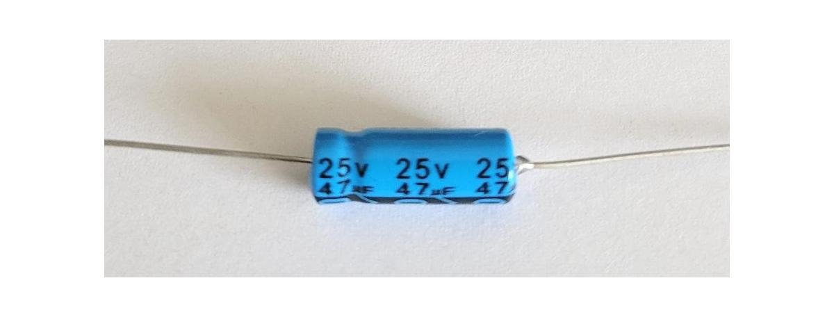 47uf 25 Volt Axial Capacitor ~