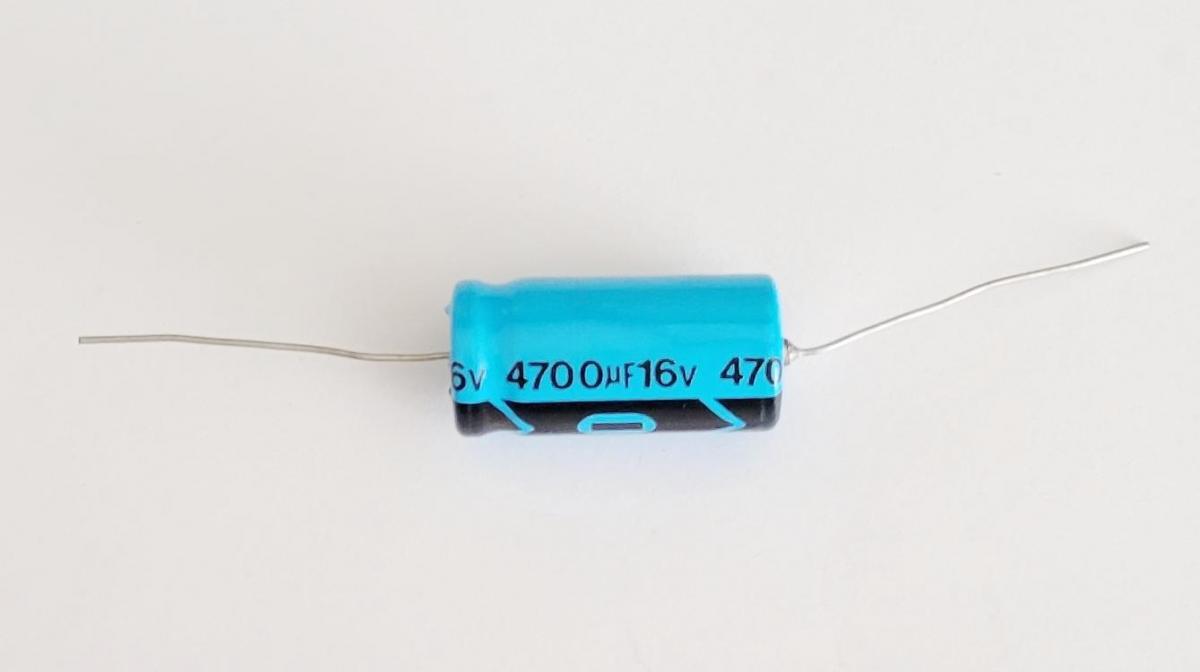 4700uf 16 volt Axial Capacitor ~