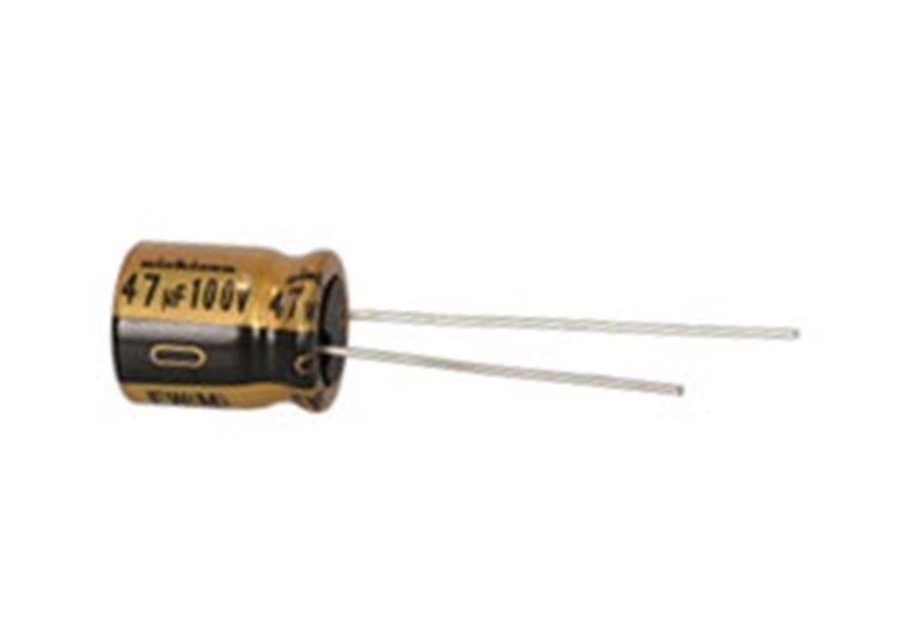 47uF, 100V, 85C Capacitor, Radial Electrolytic ~