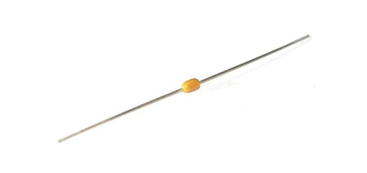 470pf 100 volt Ceramic Axial Capacitor ~