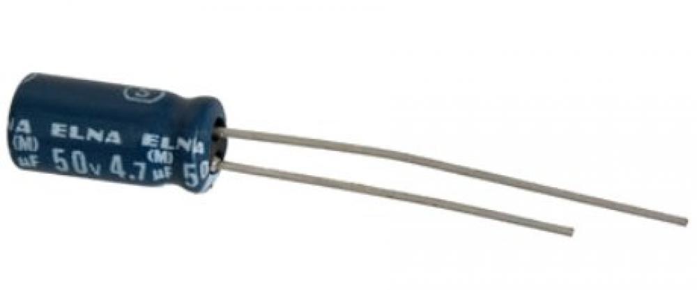 4.7uF, 50V 20% 85C Radial Electrolytic Capacitor ~