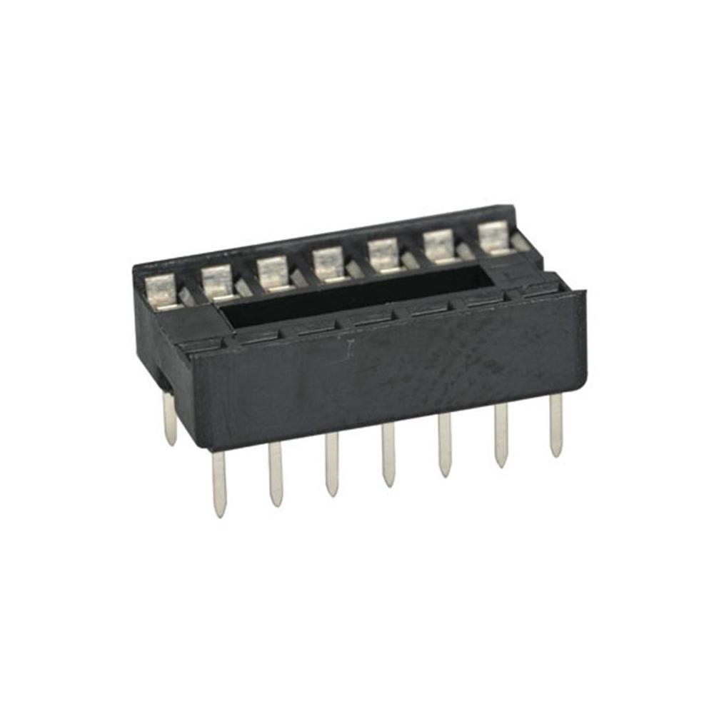 IC, 14-Pin Dual Wipe Low Profile IC Socket ~
