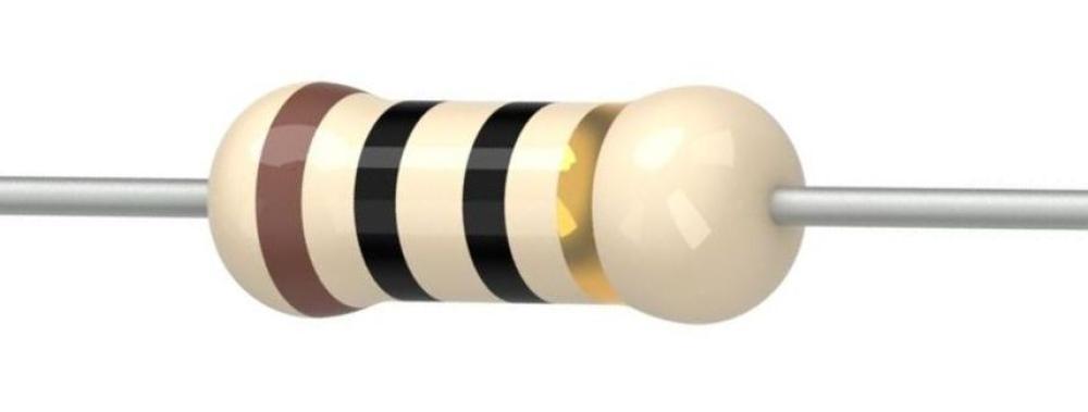 10 Ohm, 1/4 Watt, 5% Resistor, Carbon Film ~