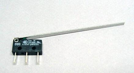Sub-microswitch with 3.1" Straight Flat Actuator #5647-12693-08