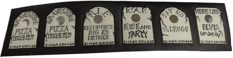 Elvira Tombstone Decal Set - Bally  #31-1464-2011-P `