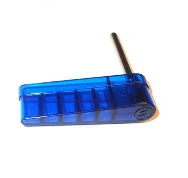 Flipper and Shaft with Williams Logo - Translucent Blue #20-10110-10 `^