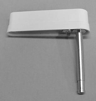 Classic Bally Shoe and Shaft - White Flipper Bat Assembly #ASE-2214-24