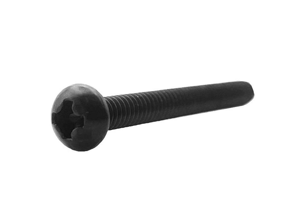 #5-40 x 1-1/8" Black Round Pan Head Screw #4005-01016-18B