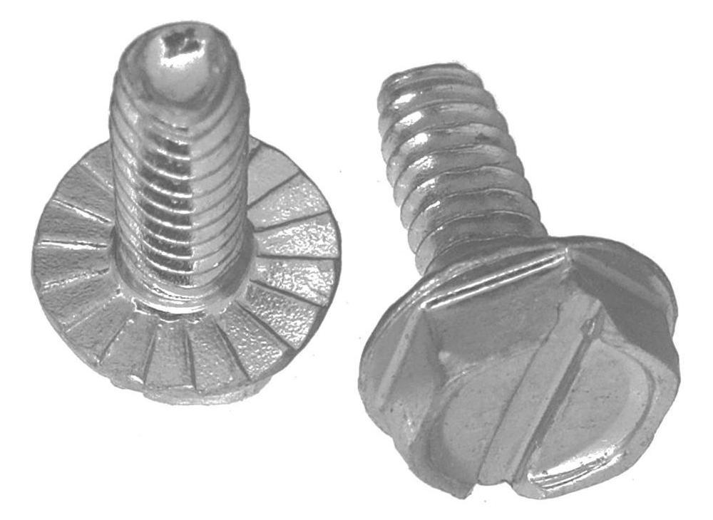#6-32 x 3/8" Serrated Slotted Hex Head Thread Forming Screw #237-5976-02