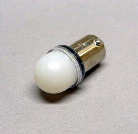 Warm White 1-SMD-LED #44/47 Bayonet Base Lamp With Frosted Dome - Premium Ghost Buster